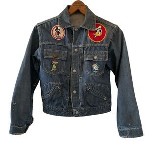 Vintage 1970’s Denim with hand-sewn retro Disney patches